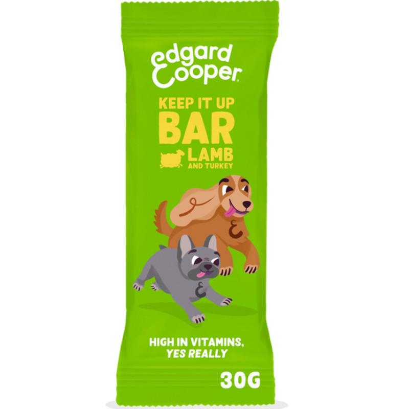 Edgard & Cooper keep it up Riegel Lamm & Truthahn, Snacks für Hunde (30g)