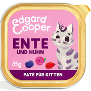 Edgard & Cooper Paté Kitten, Ente & Huhn mit Blaubeeren (16x85g)