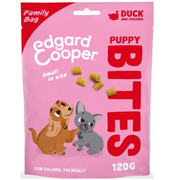 Edgard & Cooper Puppy, Bites Ente & Huhn, Snacks für Hunde, Familiy Pack (120g)
