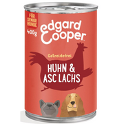 Edgard & Cooper Senior, Huhn & Lachs mit Brokkoli, Nassfutter für Hunde (6x400g)