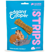 Edgard & Cooper Snuggle up Strips Lachs & Huhn, Snacks für Hunde (75g)