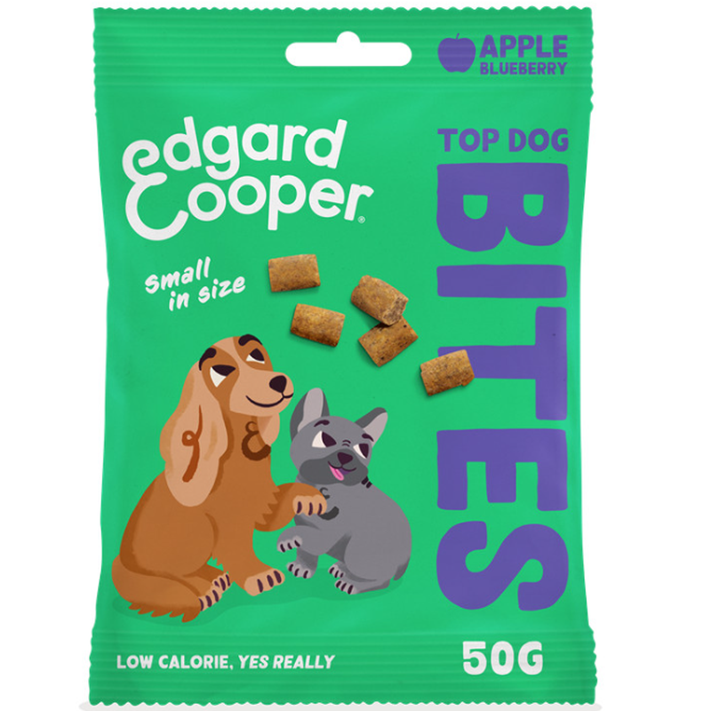 Edgard & Cooper Top Dog Bites Apfel & Blaubeere small (50g)