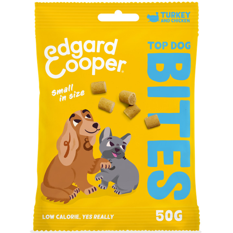 Edgard & Cooper Top Dog Bites Truthahn & Huhn small (50g)