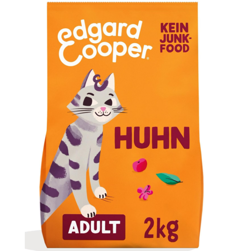 Edgard & Cooper Trockenfutter Katzen, Huhn mit Cranberrys (2kg)