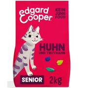 Edgard & Cooper Trockenfutter Seniorkatzen, Huhn & Truthahn mit Blaubeeren (2kg)