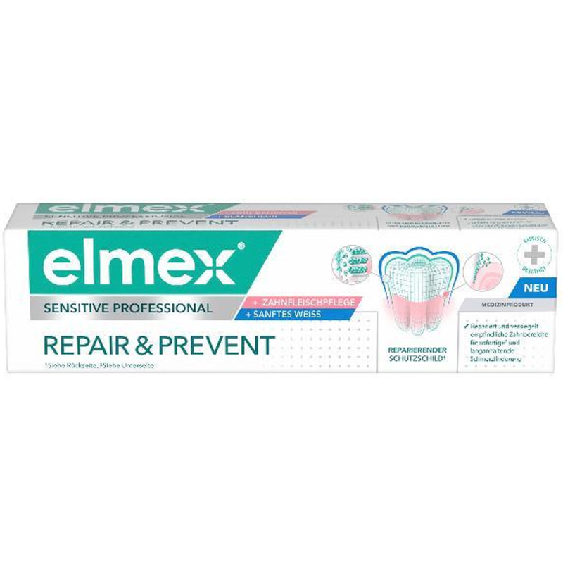 Elmex Sensitive Professional Repair & Prevent, Sanftes Weiss (75ml)