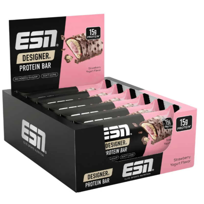 ESN Designer Protein Bar Strawberry Yoghurt (12x45g)