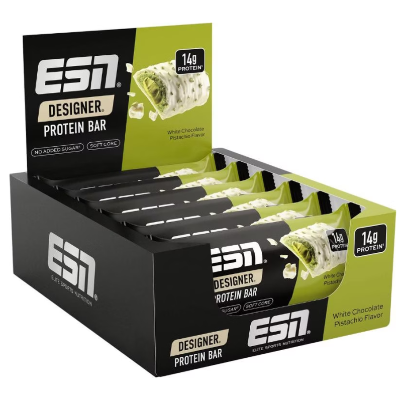 ESN Designer Protein Bar White Chocolate Pistachio (12x45g)