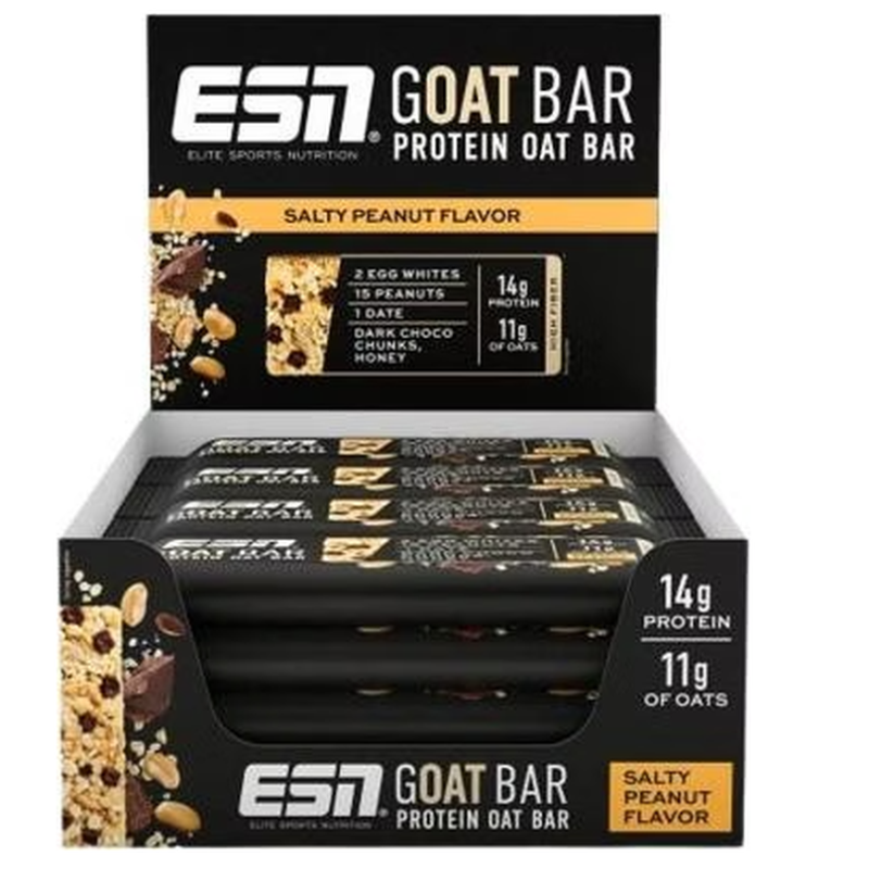 ESN GOAT Bar Salty Peanuts (12x55g)