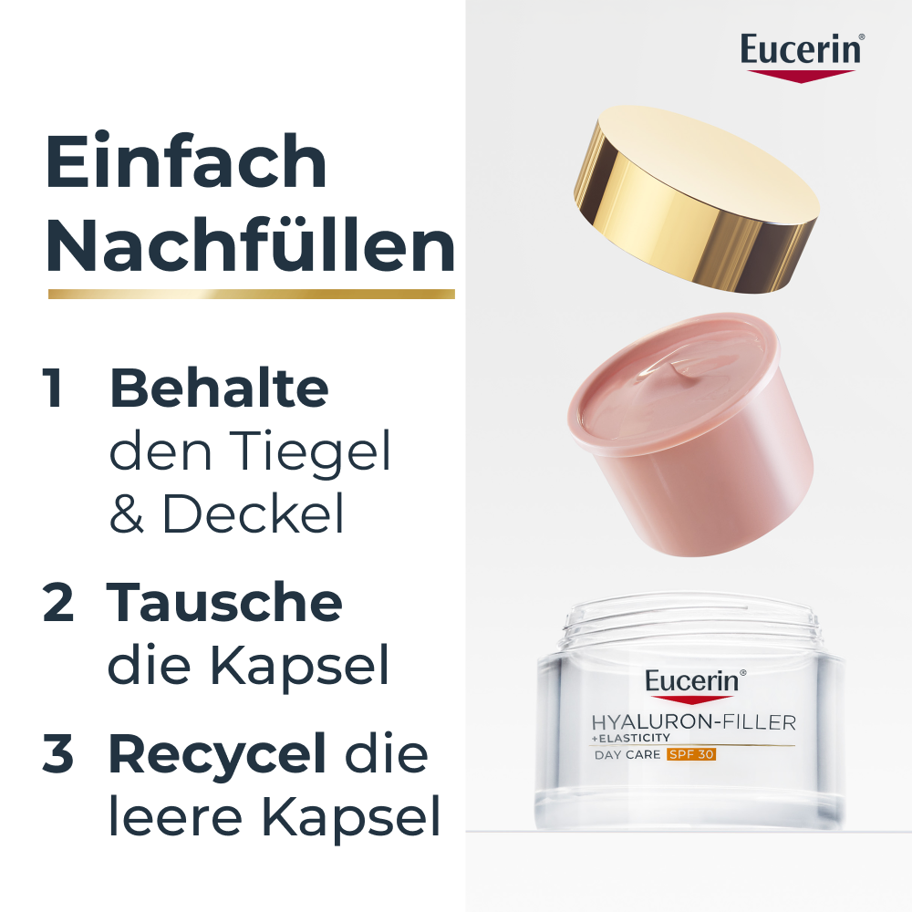 Eucerin Hyaluron-Filler + Elasticity Tagespflege Rosé LSF 30 Nachfüllung (50ml)