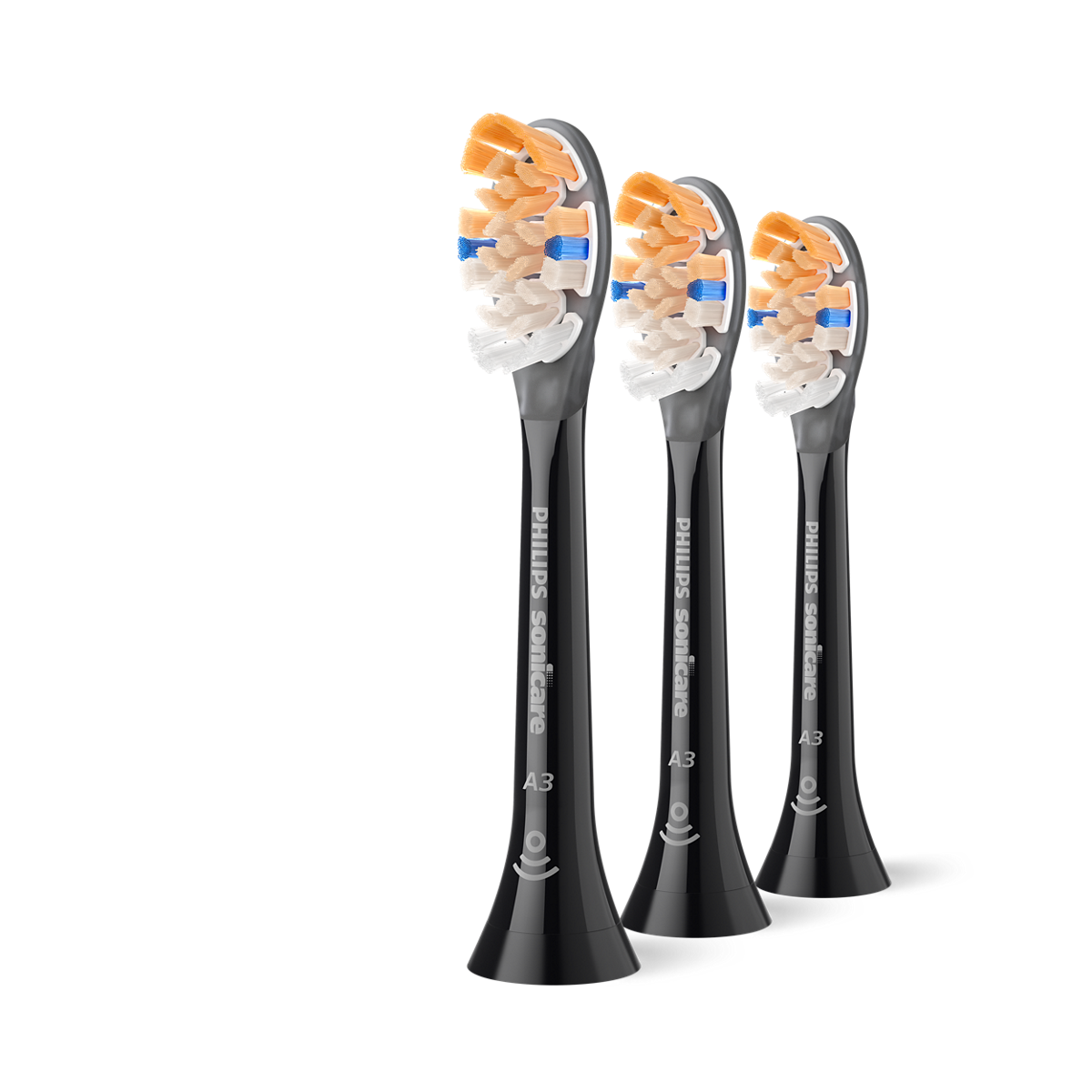 Philips Sonicare Têtes de brosse A3 Premium All-in-One Noir (3 pces)