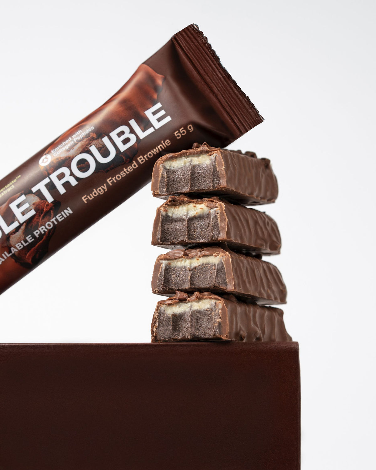 Vilgain Double Trouble Proteinriegel Doppelte Schokolade mit Creme Bild 3