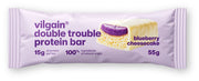 Vilgain Double Trouble Proteinriegel Heidelbeer-Cheesecake