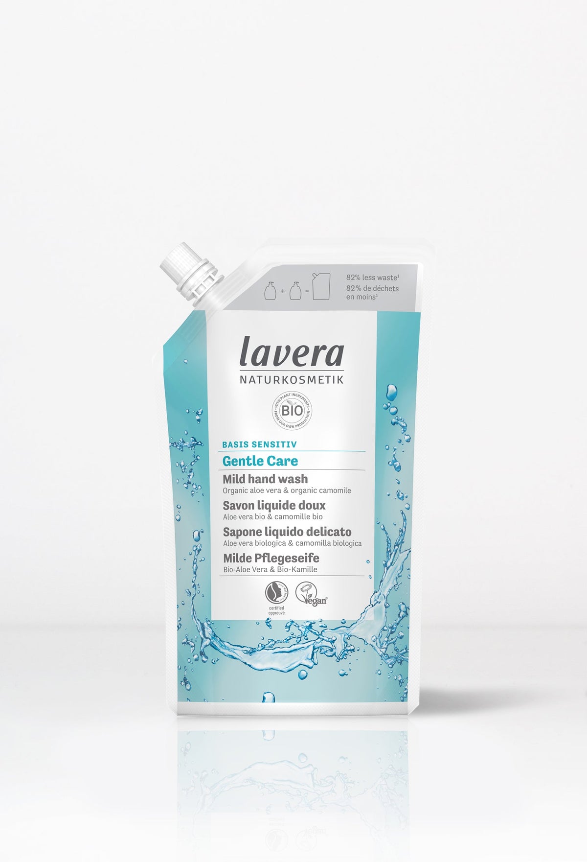Lavera Basis Sensitiv Hand Wash Refill Pouch (500ml)