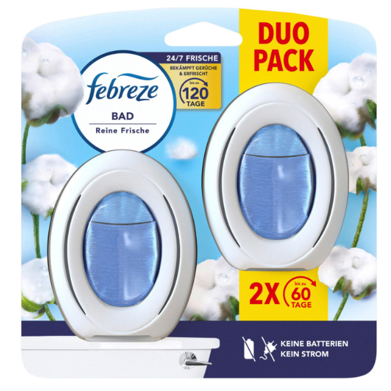 Febreze Bad Lufterfrischer Reine Frische Duo (2x8ml)