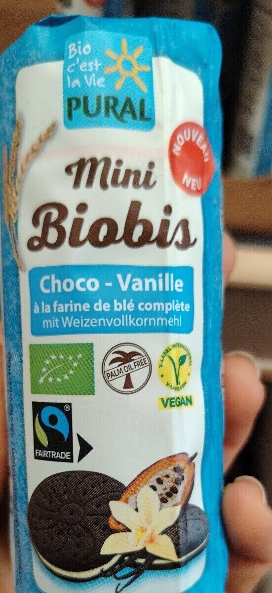 PURAL Mini Biobis Doppelkekse Schoko Vanille palmölfrei (85g)