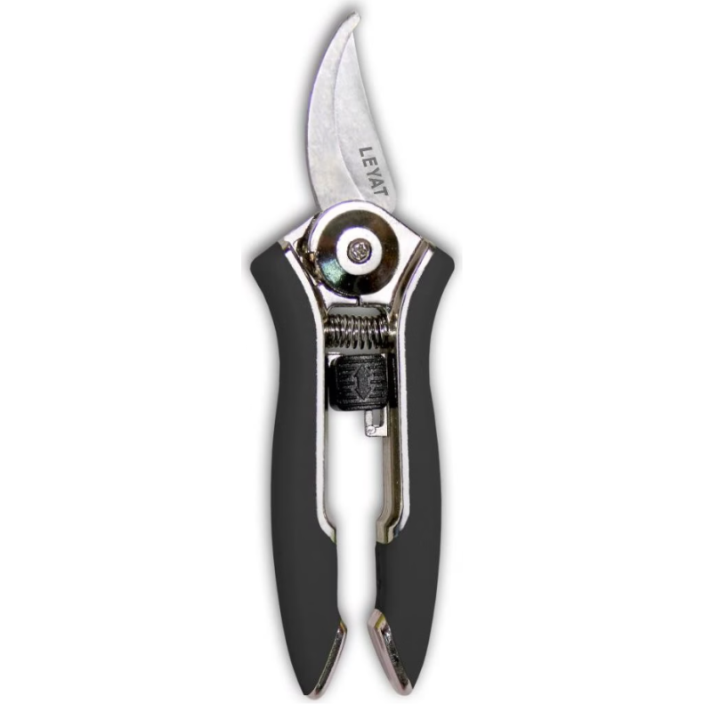 Samen Mauser Gartenschere LEYAT, Happy Line, gebogene Klinge, 15cm, schwarz (1 Stk)