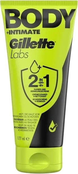 Gillette Labs Body+Intim Reinigungs- und Rasiercreme (177ml)