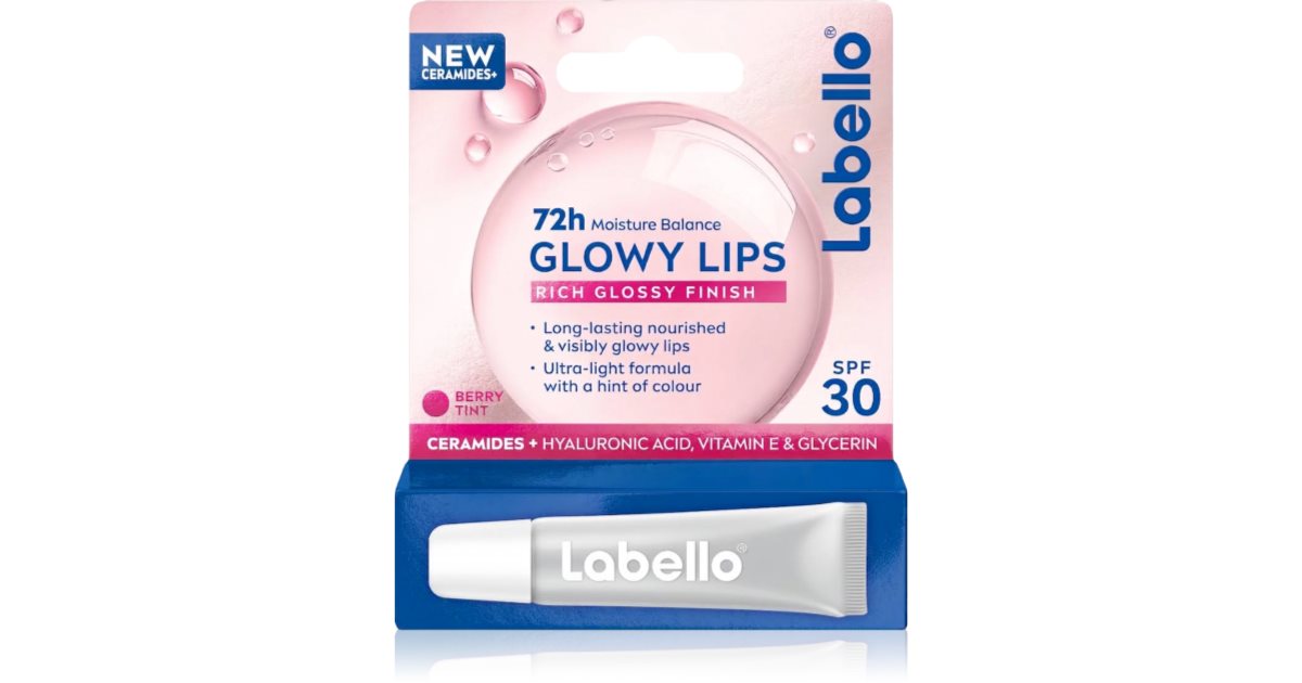 Labello Glowy Lips Berry Colorato SPF30 (10ml)