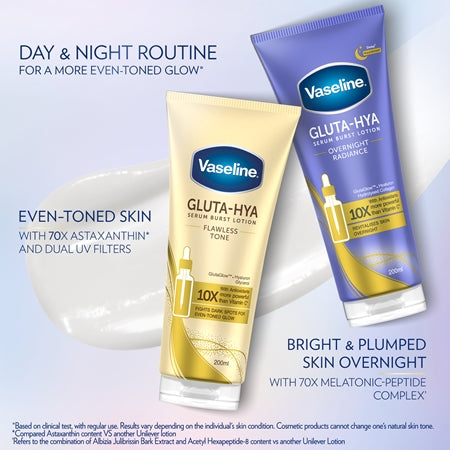 Vaseline Gluta-Hya Body Serum Flawless Tone (200ml)