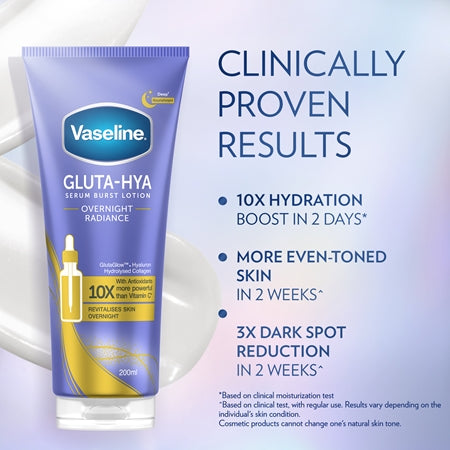 Vaseline Gluta-Hya Body Serum Overnight Radiance (200ml)