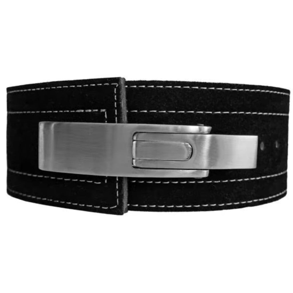 GYM GENERATION Powerlifting Gürtel mit Schnellverschluss schwarz, Grösse M, Taillenumfang 73-91cm (1 Stk)
