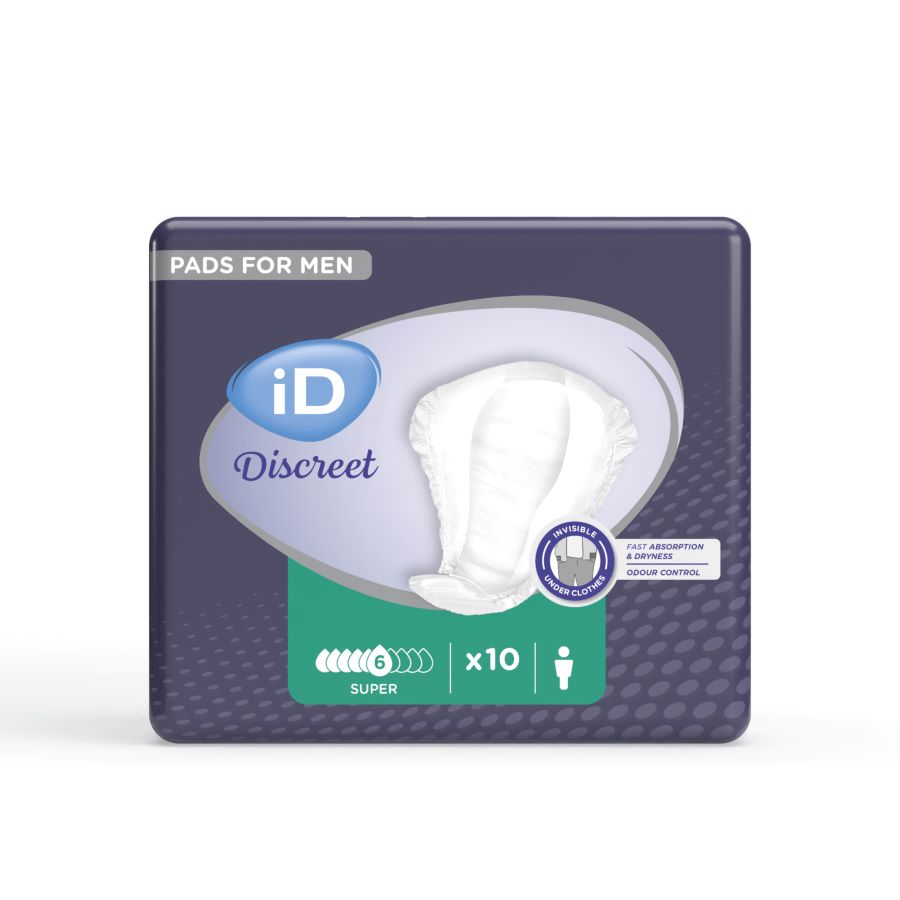 iD Discreet for Men Super Inkontinenzeinlagen 29 x 23/10cm (14 Stk)