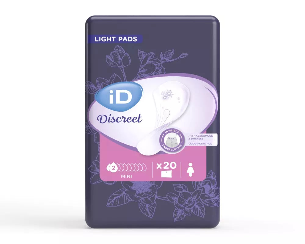 iD Discreet Light Mini Inkontinenzeinlagen 22 x 8,5cm (20 Stk)
