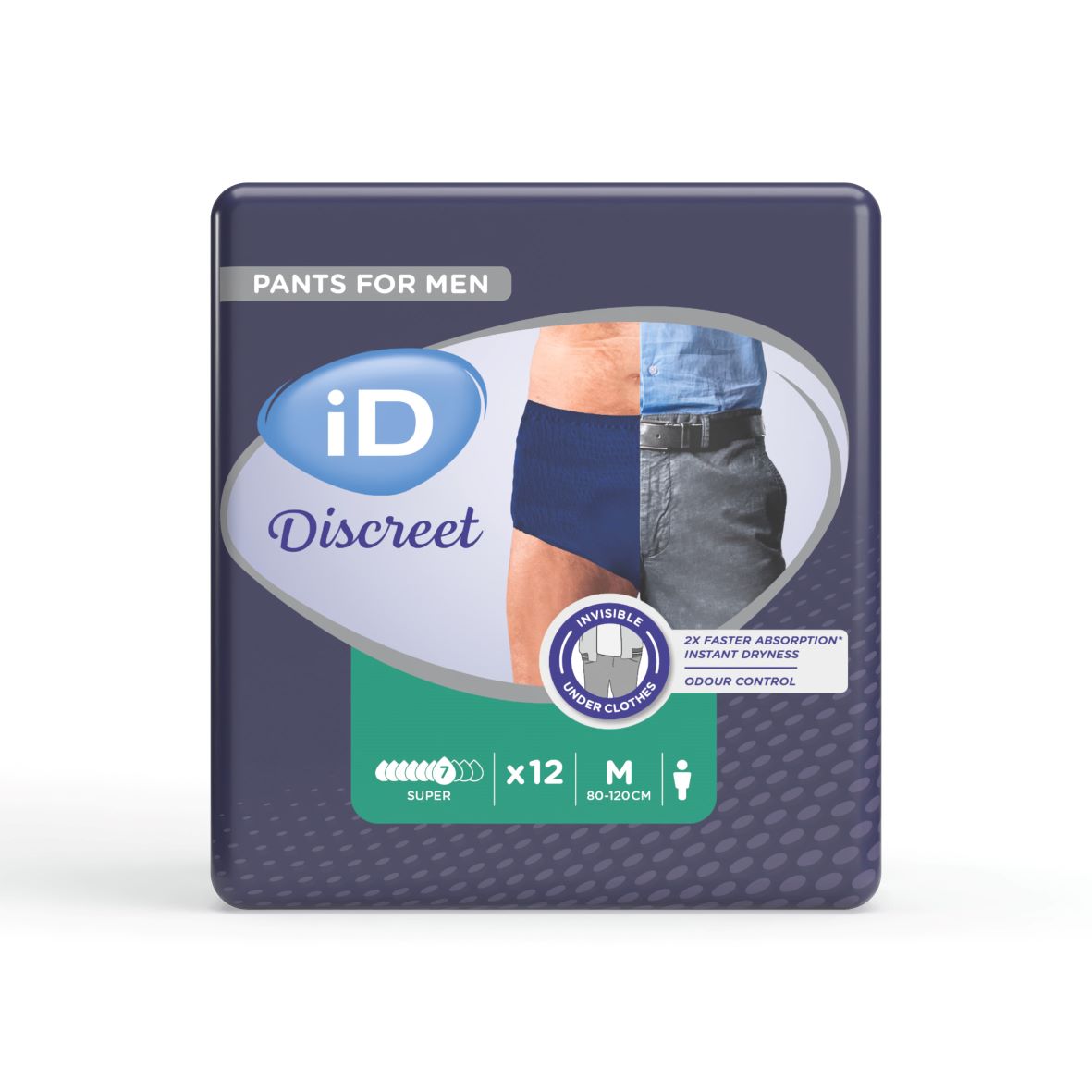 iD Discreet Pants Men Super Grösse M (12 Stk)