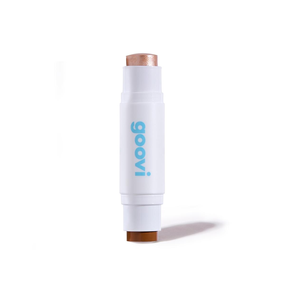 Goovi Cheeks Match Duo Stick Bronzer & Highlighter 01 Golden Tan (6g)