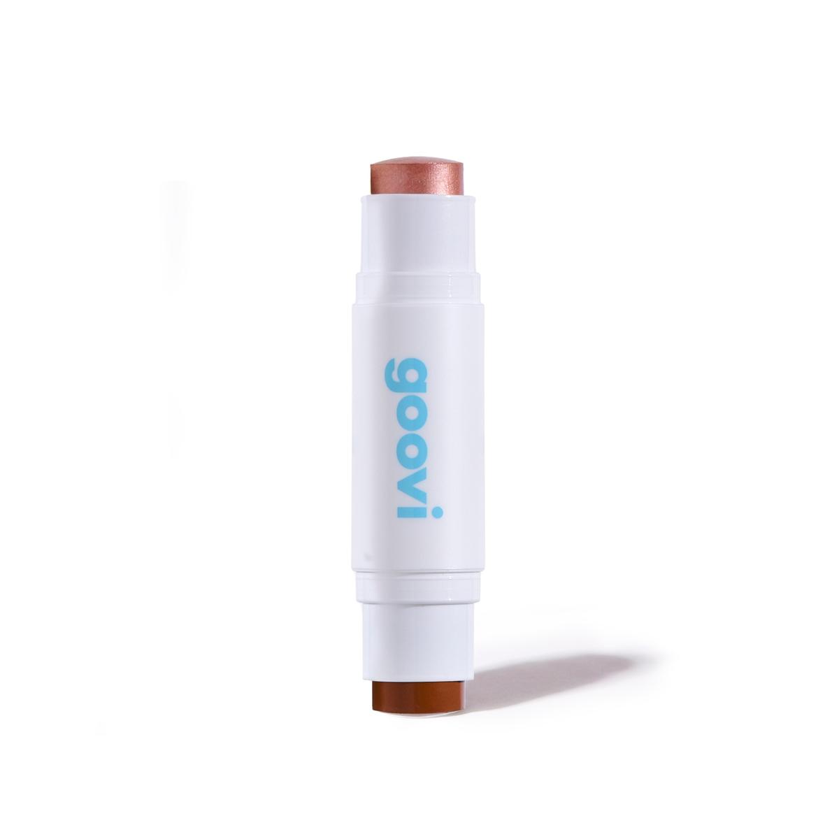 Goovi Cheeks Match Bronzer & Highlighter Duo Stick 02 Coral Bronze (6g)