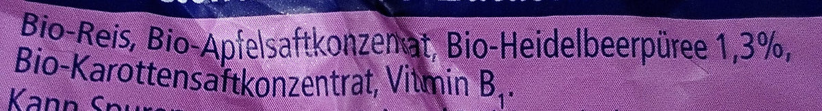 Hipp Bio Reiswaffeln Heidelbeere (30g)