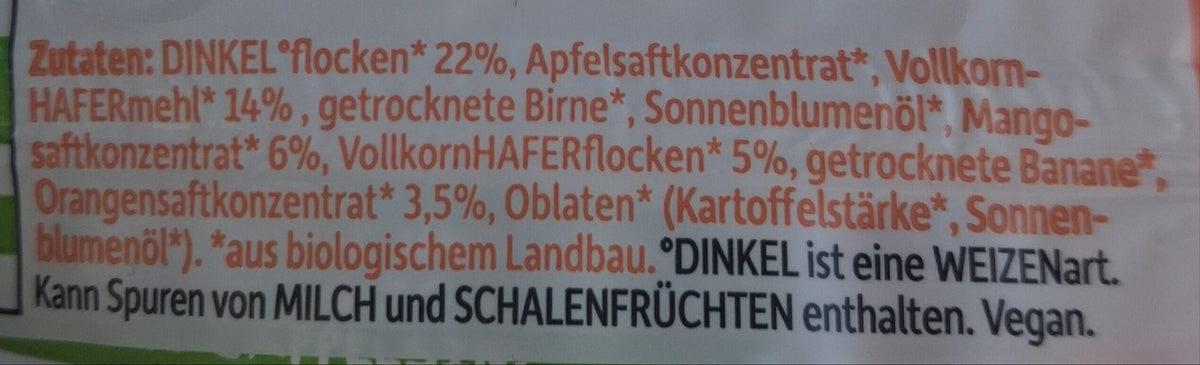 Freche Freunde Getreideriegel Mango-Orange (4 x 23g)