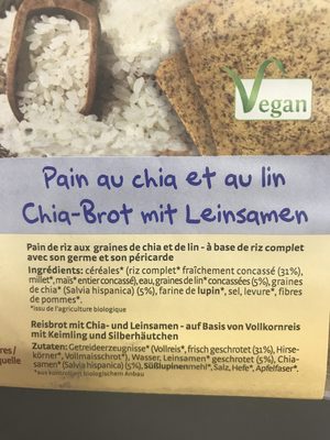 PURAL Chia Brot mit Leinsamen glutenfrei (375g)