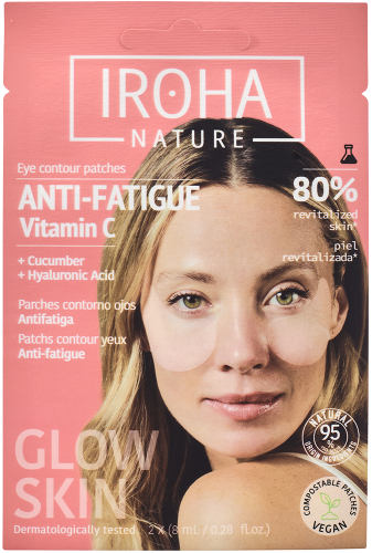 IROHA Nature Anti-Fatigue & Illuminating Augenpads mit Vitamin C (2 x 8ml)