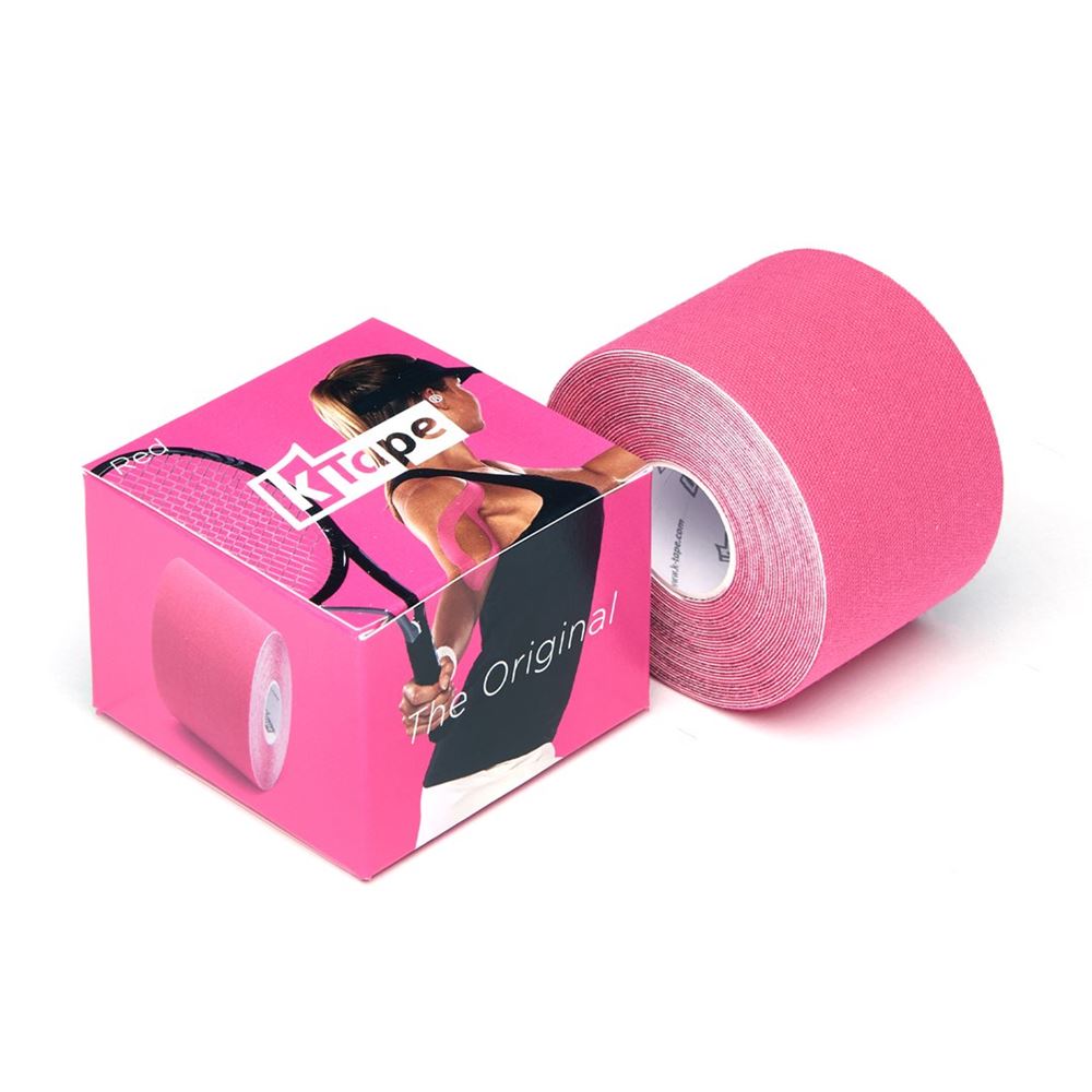 k-tape Kinesiologie Tape 5cm x 5m rot (1 Rolle)
