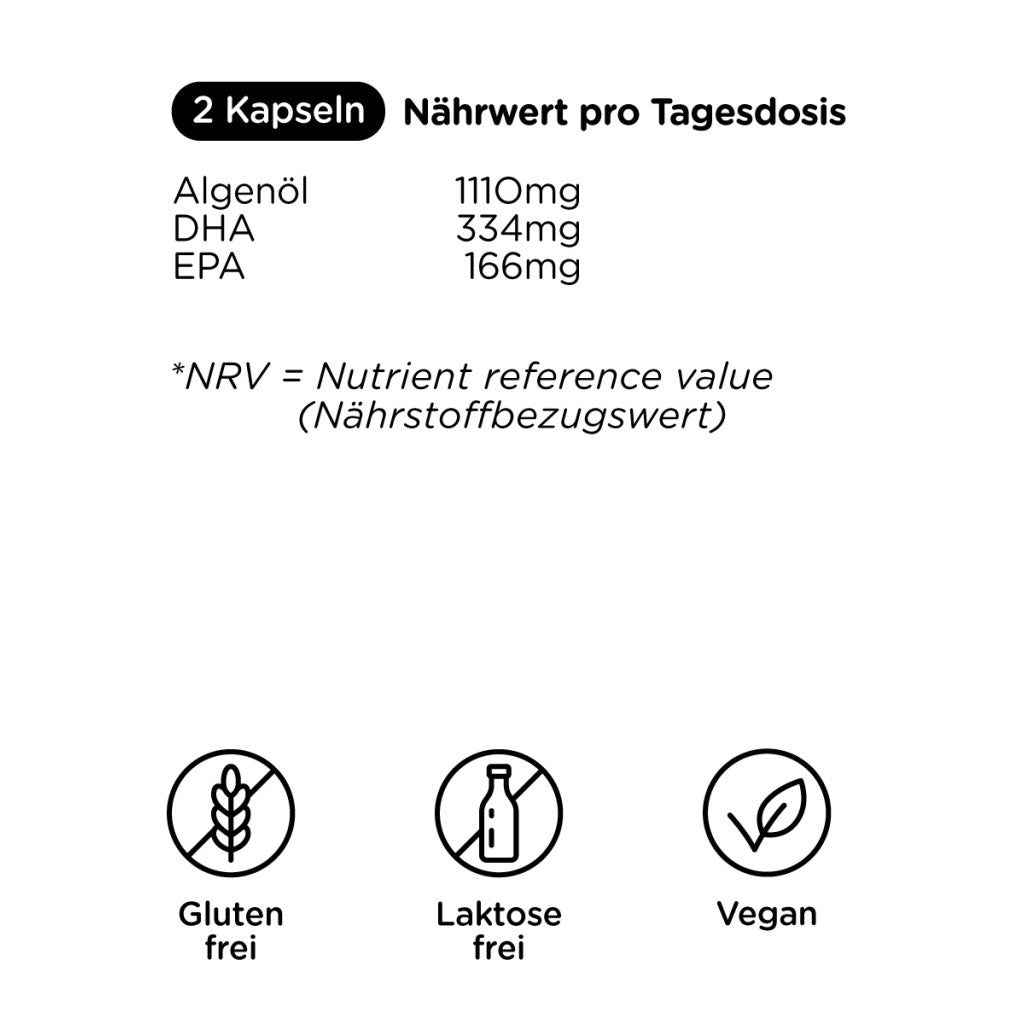 Kanela Algenöl EPA & DHA Kapseln (100 Stk)
