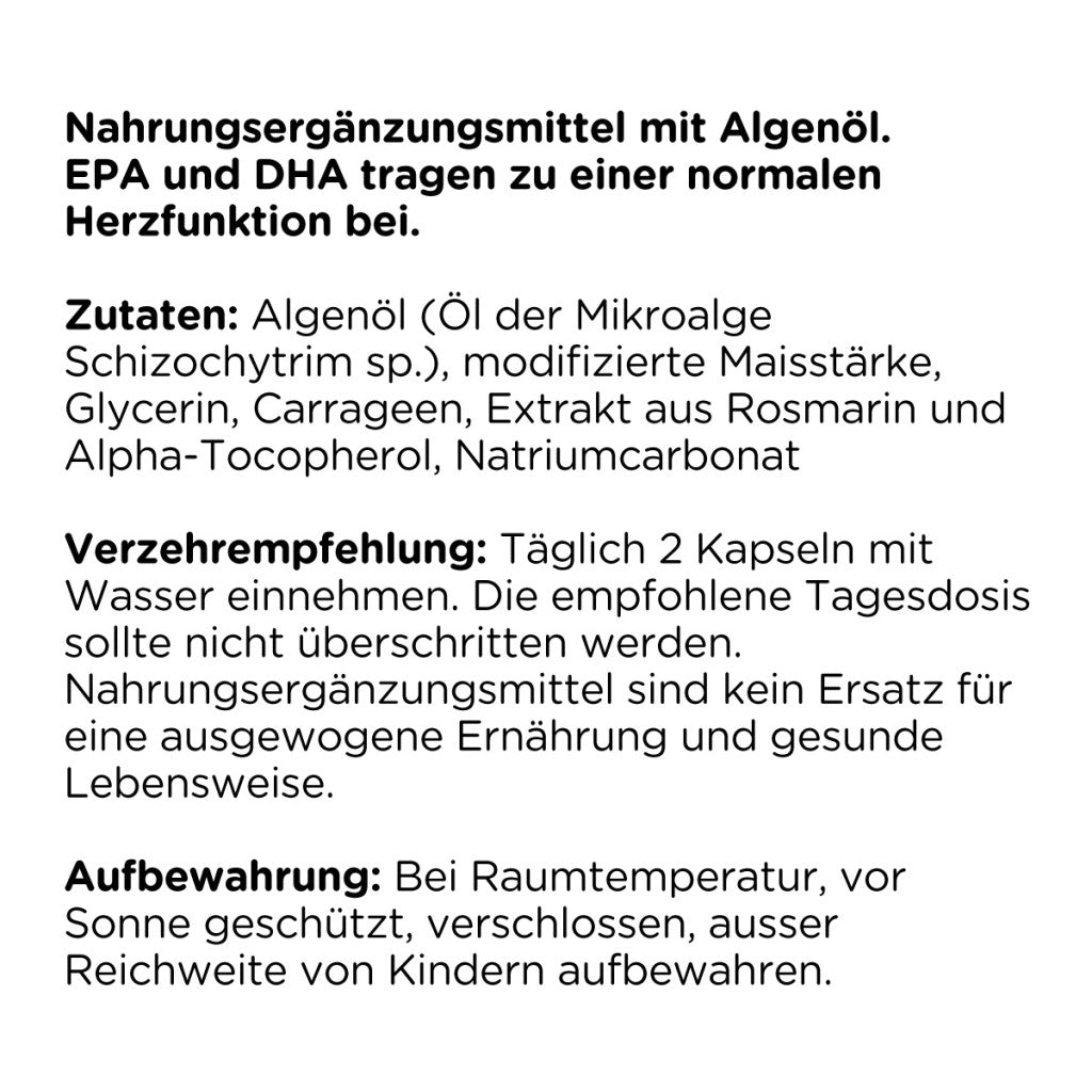 Kanela Algenöl EPA & DHA Kapseln (100 Stk)