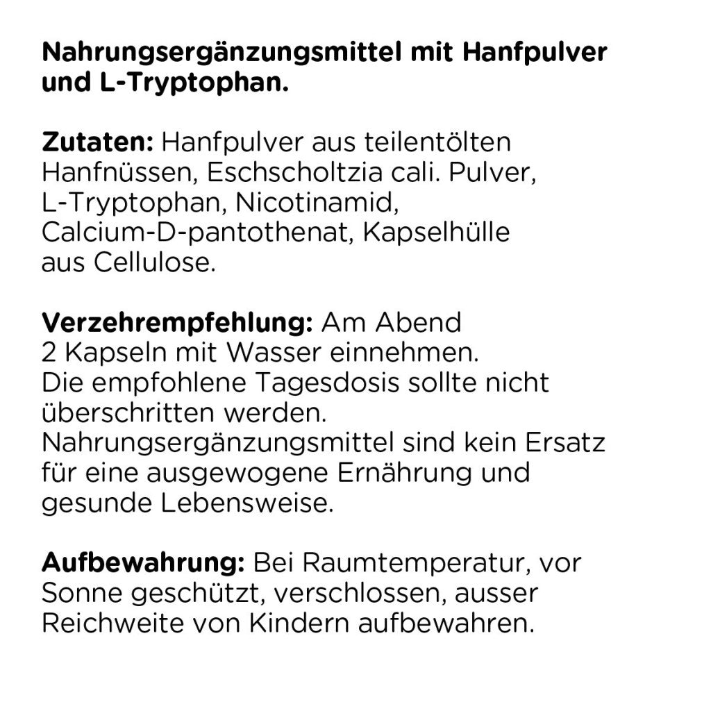 Kanela Hanf & Schlafzauber Kapseln (100 Stk)