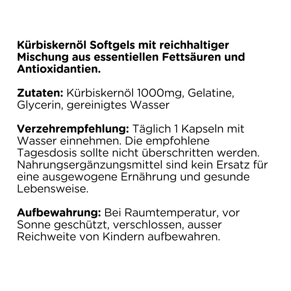 Kanela Kürbiskernöl Kapseln (75 Stk)