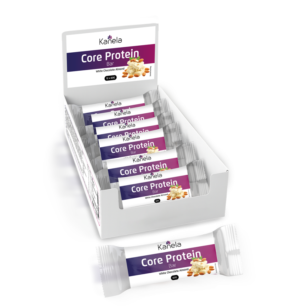 Kanela Protein Core Bar White Almond Riegel (12x60g)