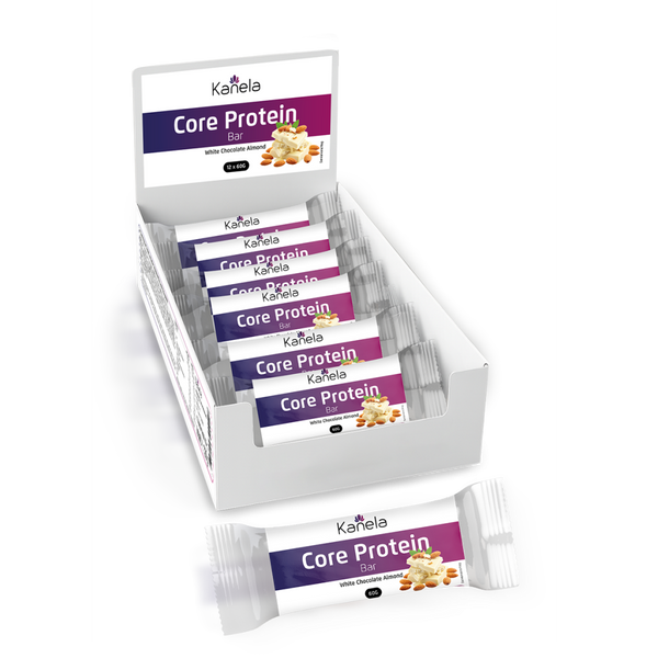 Kanela Protein Core Bar White Almond Riegel (12x60g)