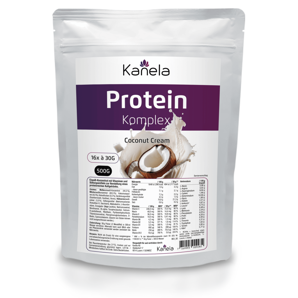 Kanela Protein Komplex, Coconut Cream (500g)