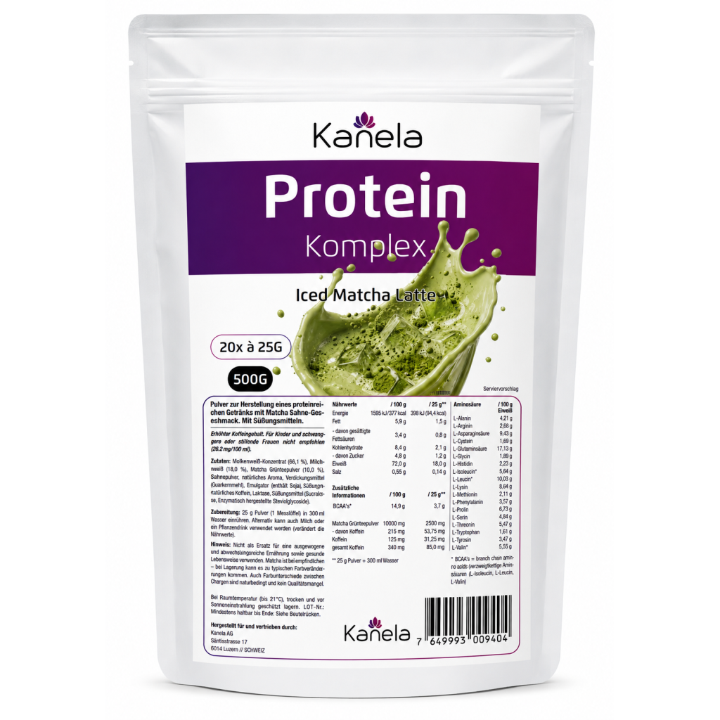 Kanela Protein Komplex, Iced Matcha Latte (500g)