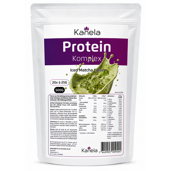 Kanela Protein Komplex, Iced Matcha Latte (500g)