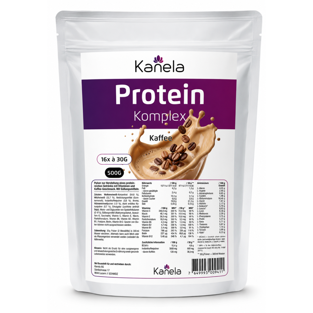 Kanela Protein Komplex, Kaffee (500g)
