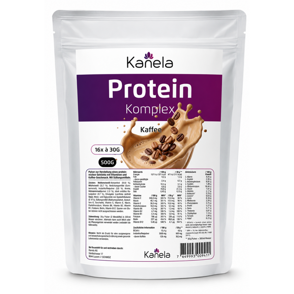 Kanela Protein Komplex, Kaffee (500g)
