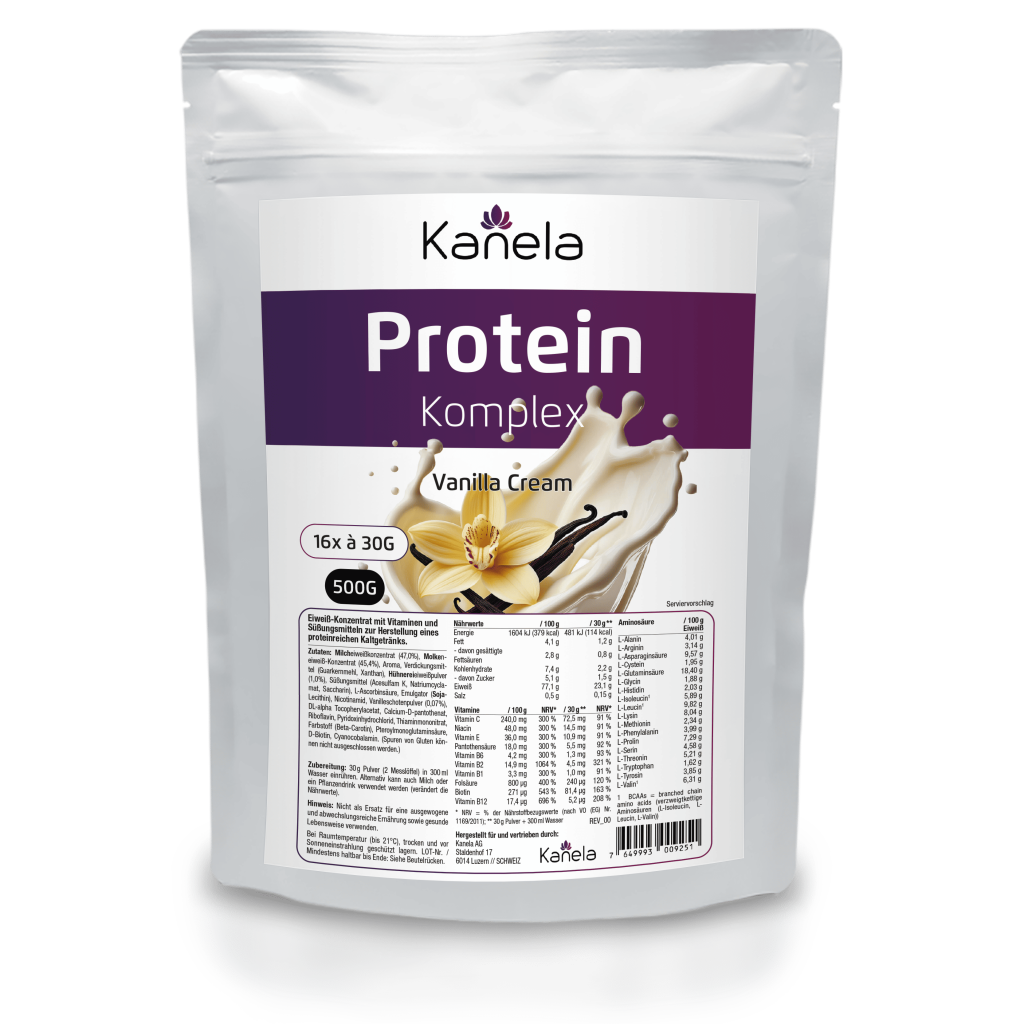 Kanela Protein Komplex, Vanilla Cream (500g)