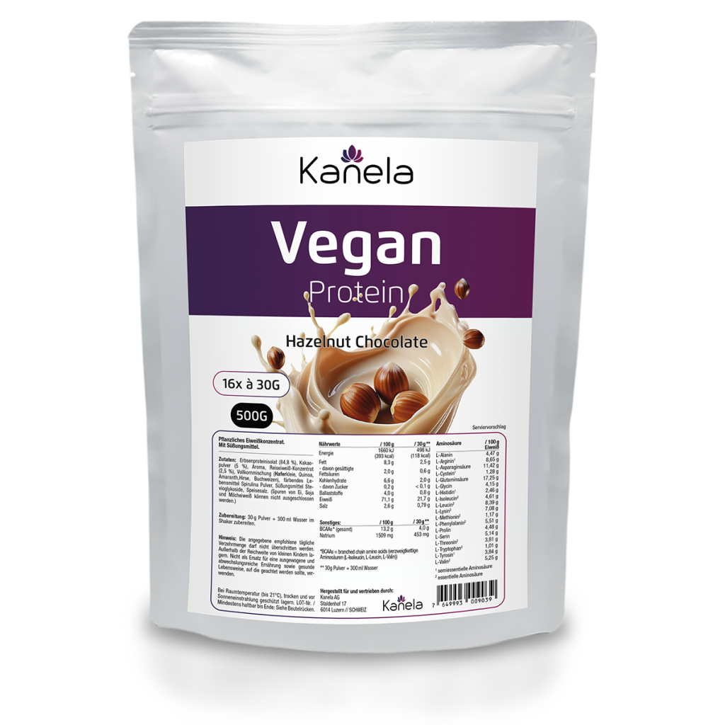 Kanela Veganes Protein Haselnuss & Schoko (500g)