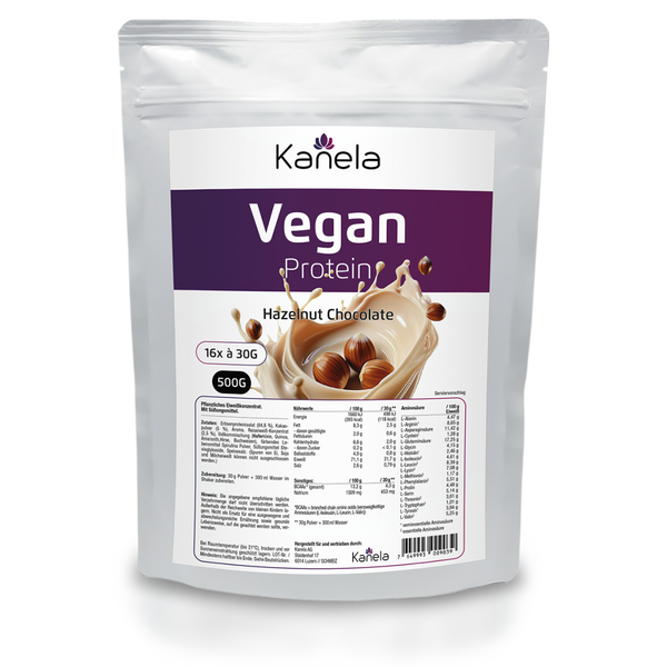 Kanela Veganes Protein Haselnuss & Schoko (500g)